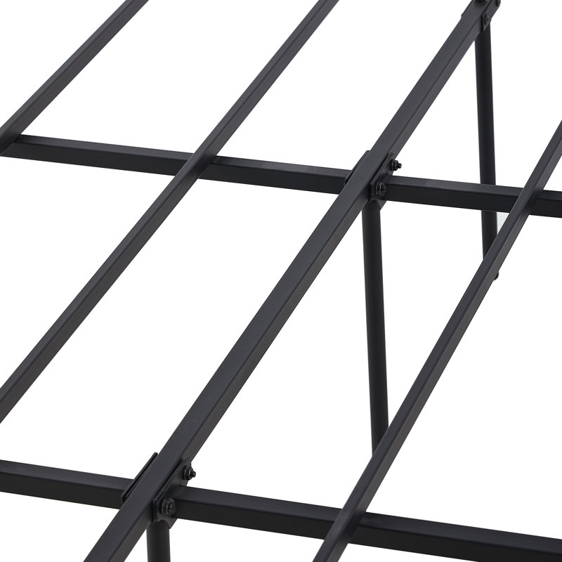 Camarda Metal Bed, European Kingsize (160 x 200cm), Black
