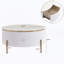 Table basse moderne moderne avec 2 grands tiroirs de rangement (31,5 po)