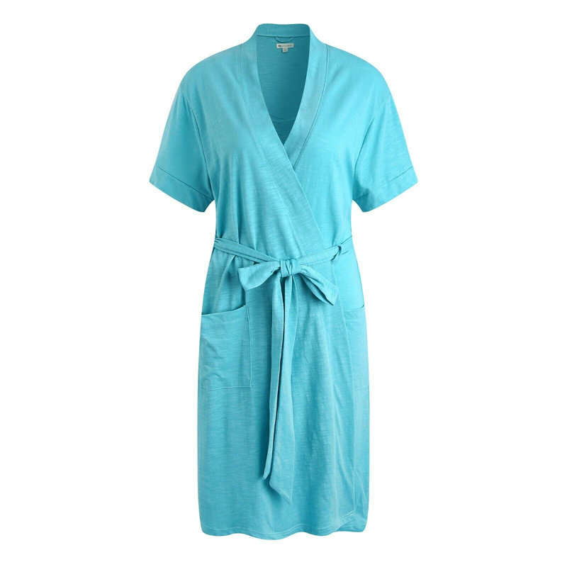 Peignoir en molleton à motif de molleton pour fille / femme Rolande, S, Vert