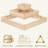 3-Tier Fir Wood Raised Garden Bed Open-Bottom Planter
