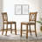 Upholstered Counter Height Barstools, Set of 2