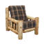  Chaise longue Cedar Log - Vintage - Tissu standard - Siège et dossier-143707548-143707557
