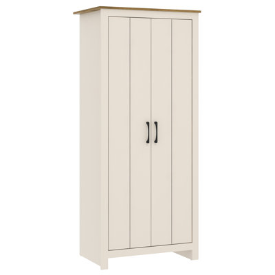 Limestone 2 Door Manufactured Wood Wardrobe