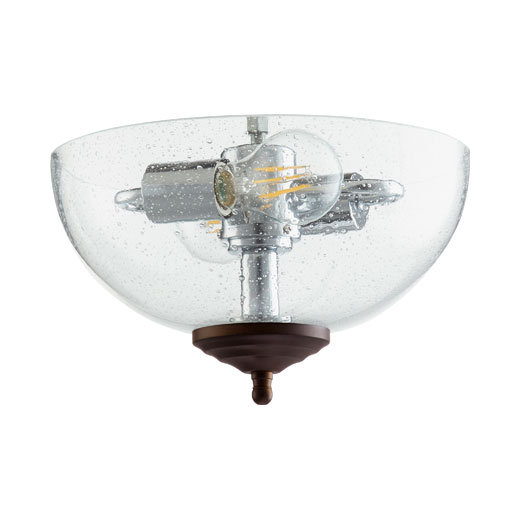 13'' 2 - Light Light Kit Ceiling Fan Light Kit, Toasted Sienna/Oiled Bronze