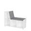 Banc de rangement rembourré pour enfants RiverRidge