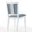 Ketra Velvet Side Chair in Light Blue