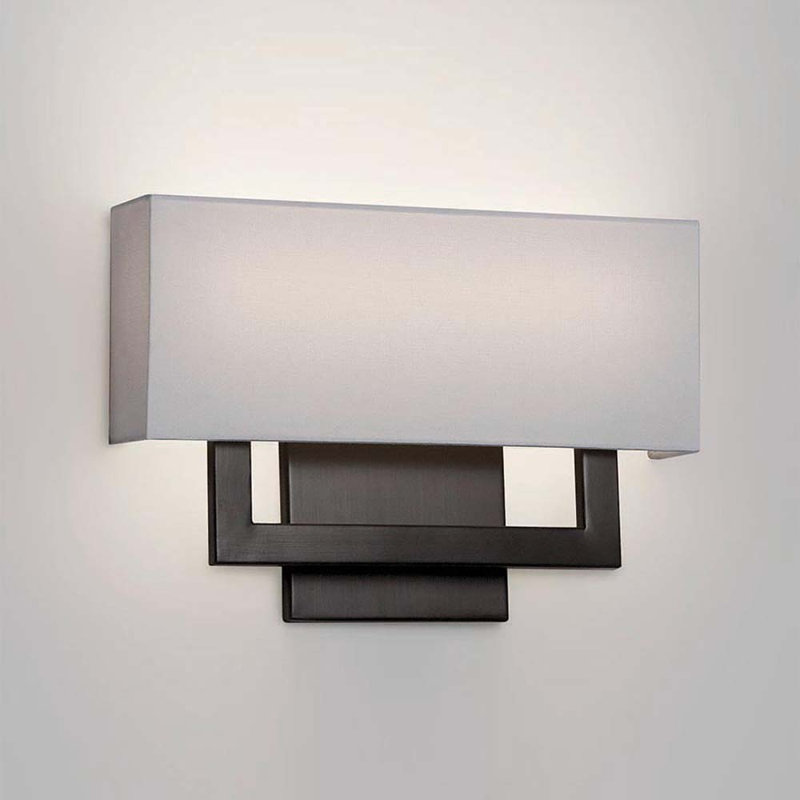 Manhattan LED Flush Mounted Sconce, Brushed Bronze
