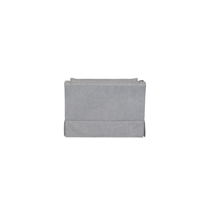 Haley Upholstered Chair and 1/2 with Pillow, Gray