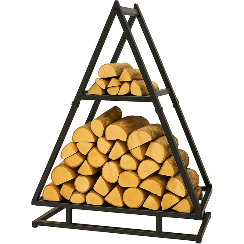 Porte-bûches pour arbre de Noël intérieur 30 po (H) Porte-bûches en métal robuste