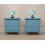 Ensemble de 2 tables de chevet 3 tiroirs gris-670406033