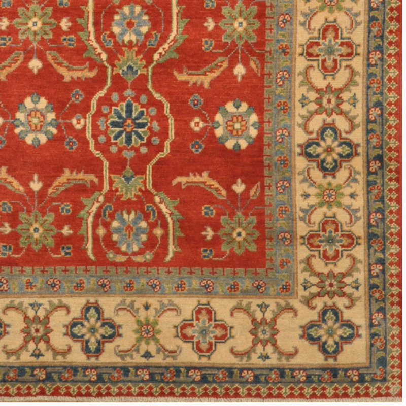 Lugenbeel One-of-a-Kind 5'1" X 6'8" Wool Area Rug in Red