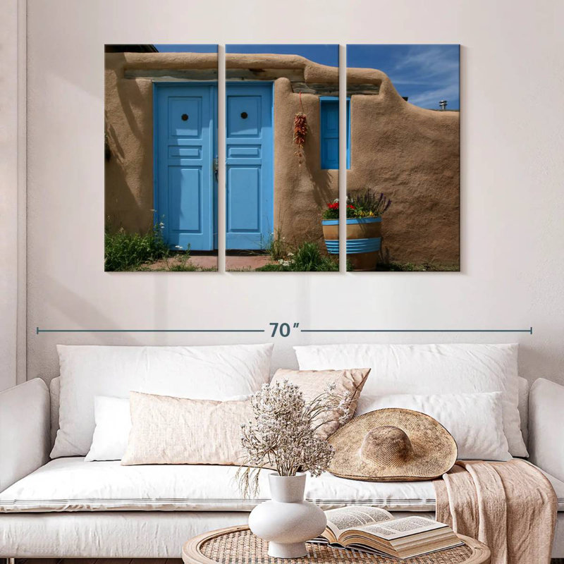 Lilie Blue Taos House, H 32 po x l 50 po