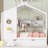 Wooden House Bed With Trundle-1325408415-1325408412