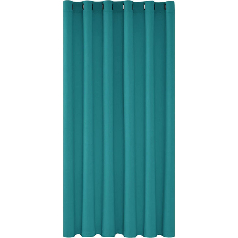 Door Curtain Single Panel, 203 W x 214 D cm, Turquoise
