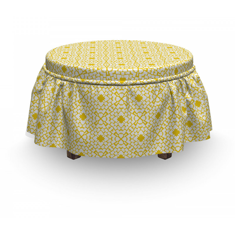 Housse pour repose-pieds à motif brique