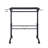 Techni Mobili Rolling Writing Desk With Height Adjustable Desktop And Moveable Shelf, Black-123266651