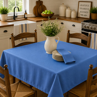 52"x52" Sq. Blue Tablecloth