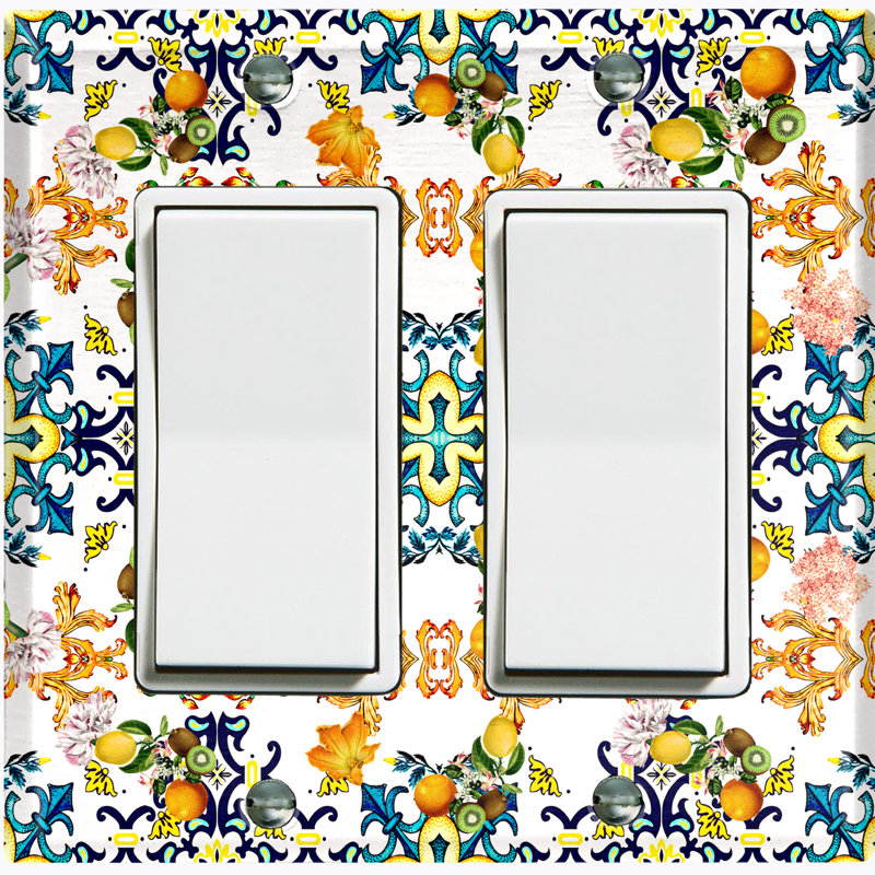Plaque murale décorative / berçante Damask Tile Fruit 2