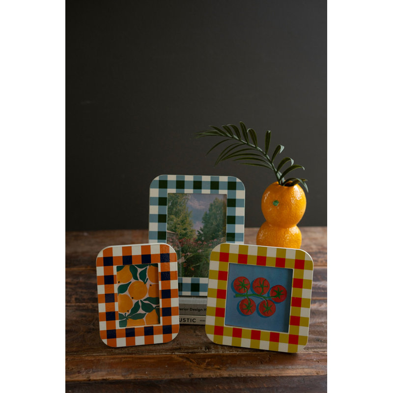  Ensemble de 2 cadres photo colorés en bois - 3 tailles - Présentoir décoratif pour impressions