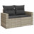  Garden Sofa Set Light Grey