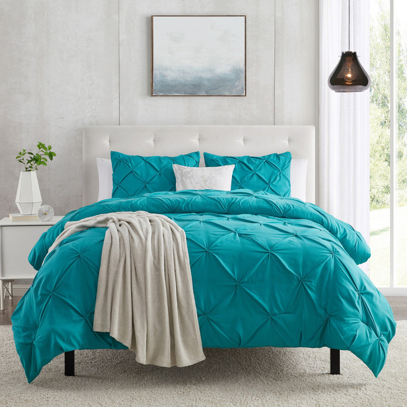 Comforter, Twin Comforter + 1 Standard Sham, Teal