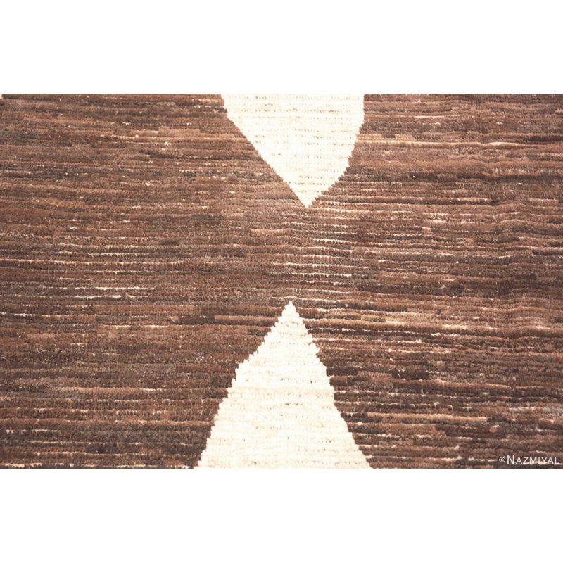 One-of-a-Kind Earthy Tones Modern Central Asian Area Rug