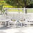 Outdoor Side Table Set of 2 18'' Weather Resistant Adirondack Table Patio White-805925178