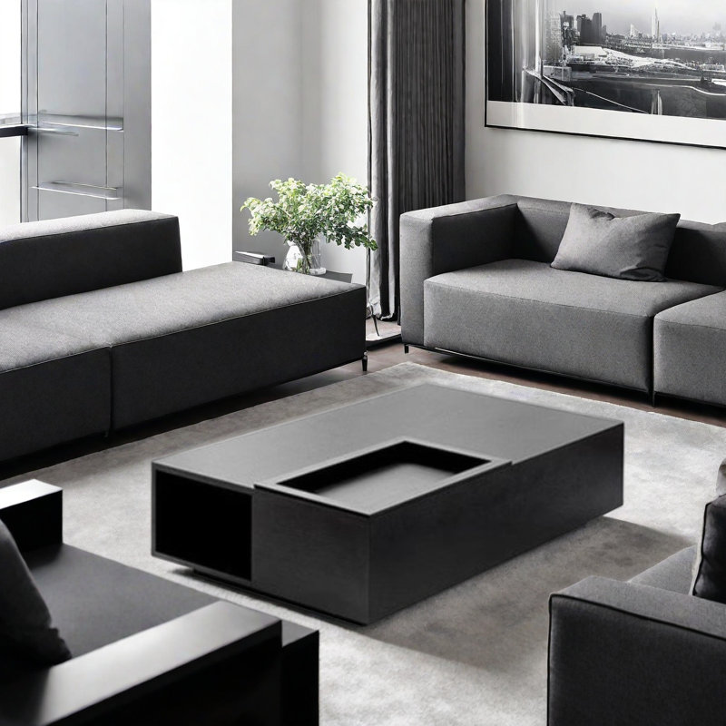 Table basse Nordic, H 13,8 po x L 47,2 po x l 23,6 po