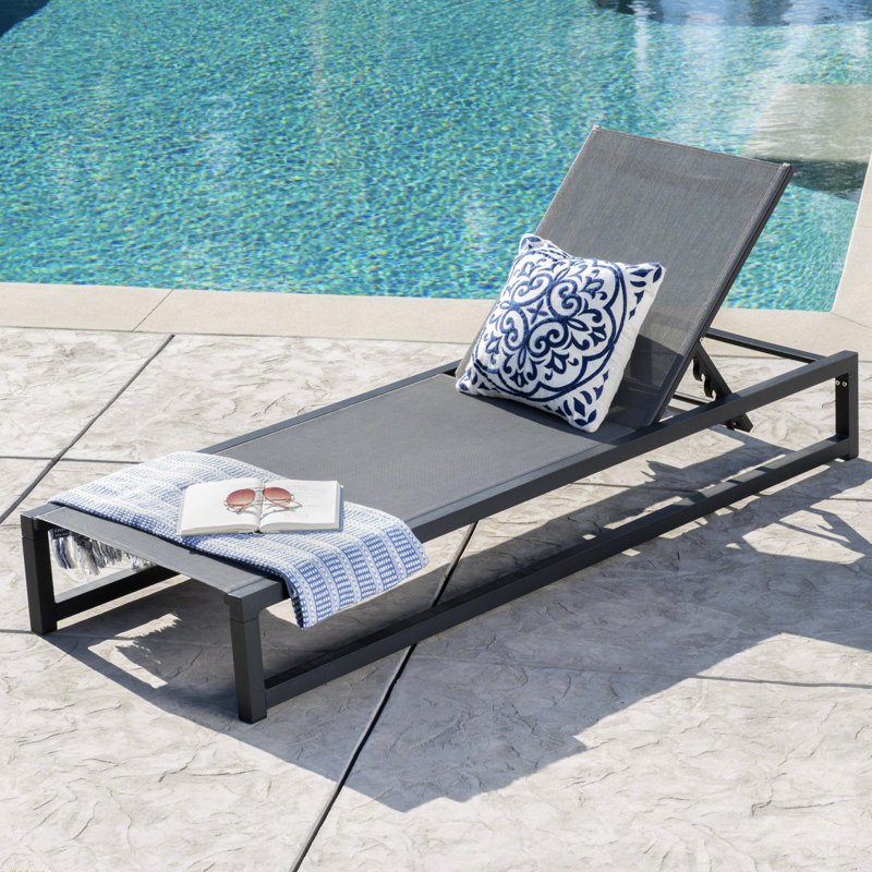 Venice Chaise Lounge, Gray