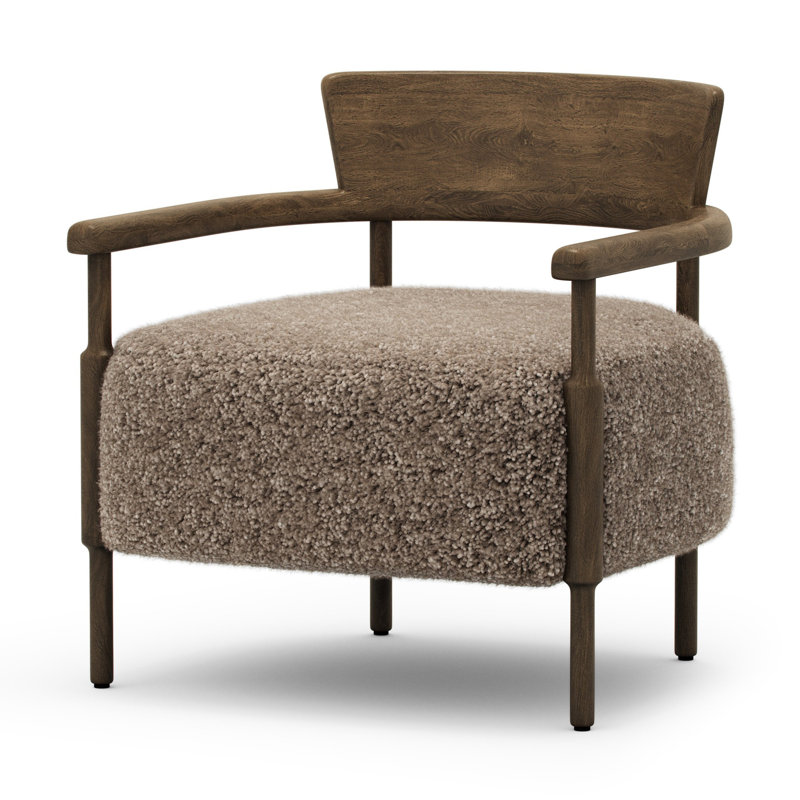 Armchair, Taupe Shearling