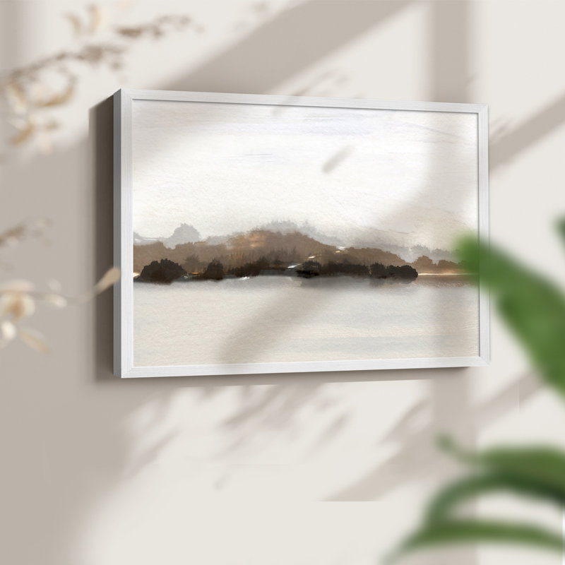 Slauson Mountain at Dusk - Reproduction encadrée - Restickable, H 16 po x l 20 po, Blanc