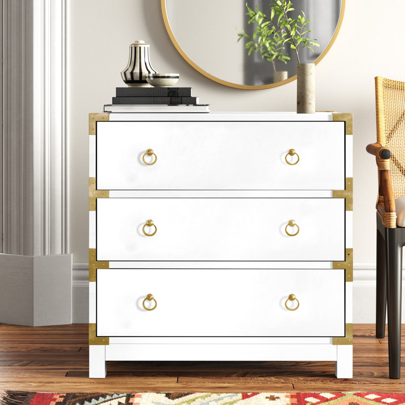 71cm W 3 - Drawer Chest of Drawers, White