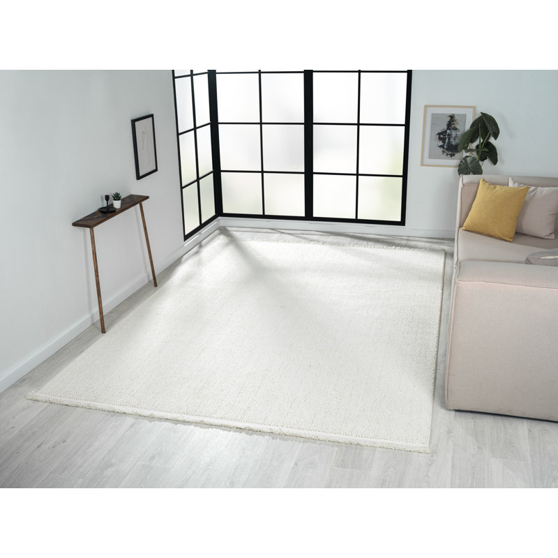 Elysia white Rug, Rectangle 160 x 230cm