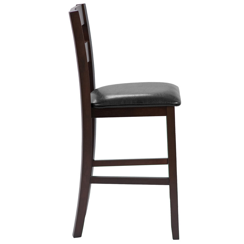 Anstice Upholstered Counter Stool with Solid Wood Frame, 2