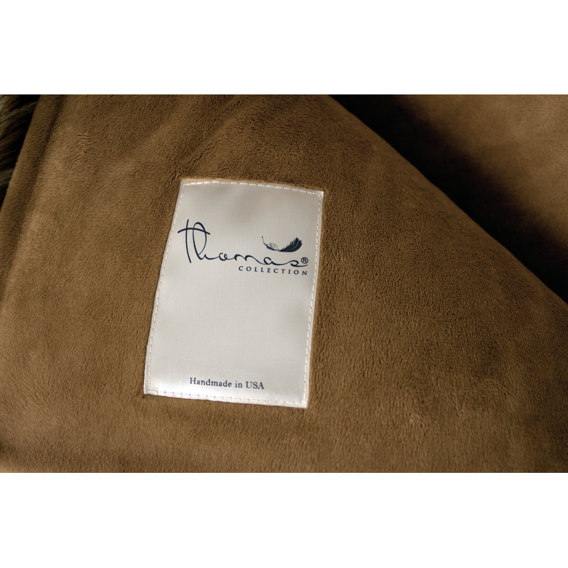 Thomas Collection® Russet Chinchilla Luxury Faux Fur Throw Blanket Assorted Sizes, 60” W x 60" L