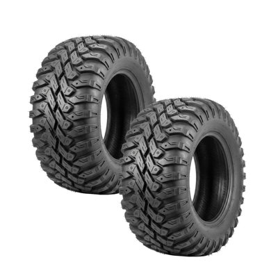 2-Pack 32 x 10 R 15 ATV Radial Tires - 8-Ply Tubeless, 16 mm Deep Aggressive step, 1150 lb Load, Sidewall Armor - All-Terrain - AT 32 x 10 R 15-8 PR TL 