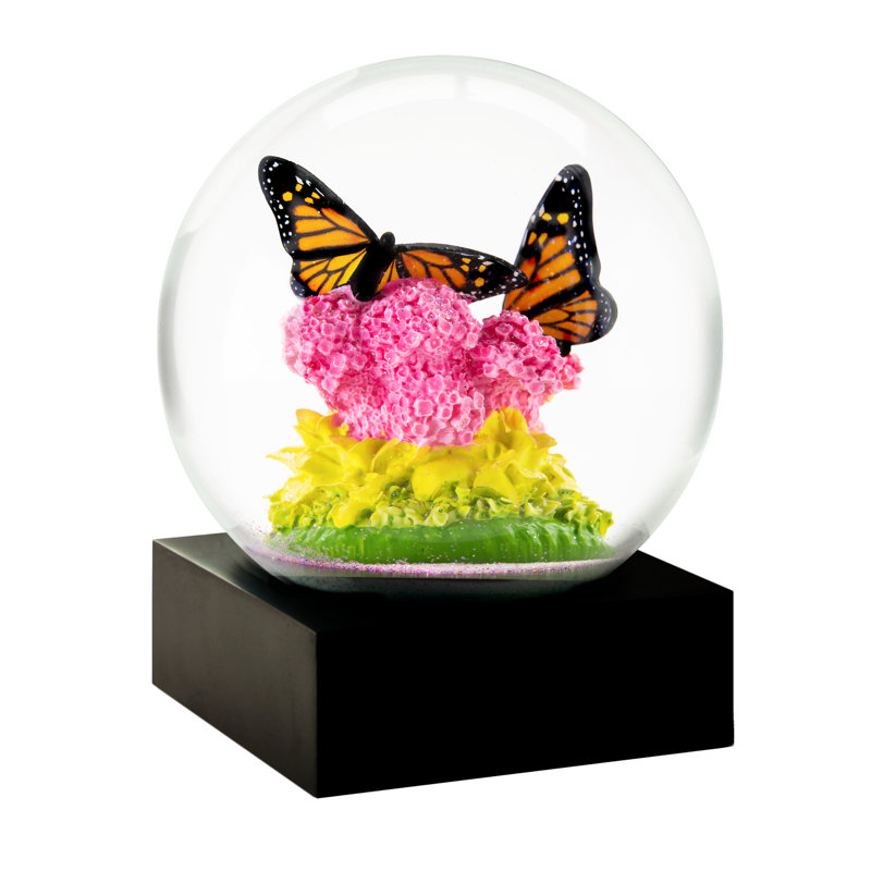 Monarch W/Milkweed Snow Globe