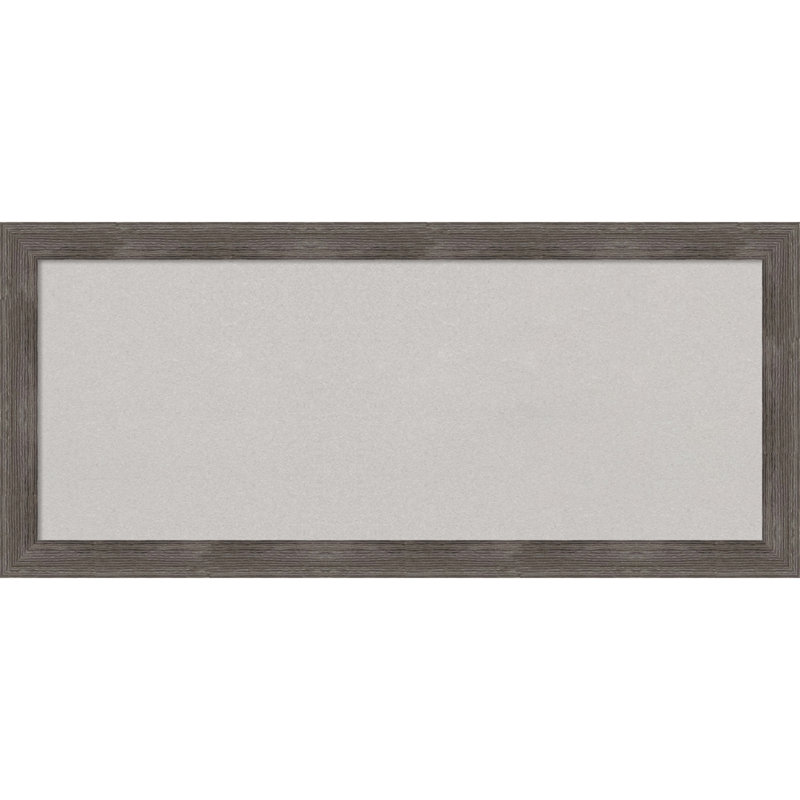 Petit tableau d'affichage mural en liège mural, Gris, 15 po x 33 po
