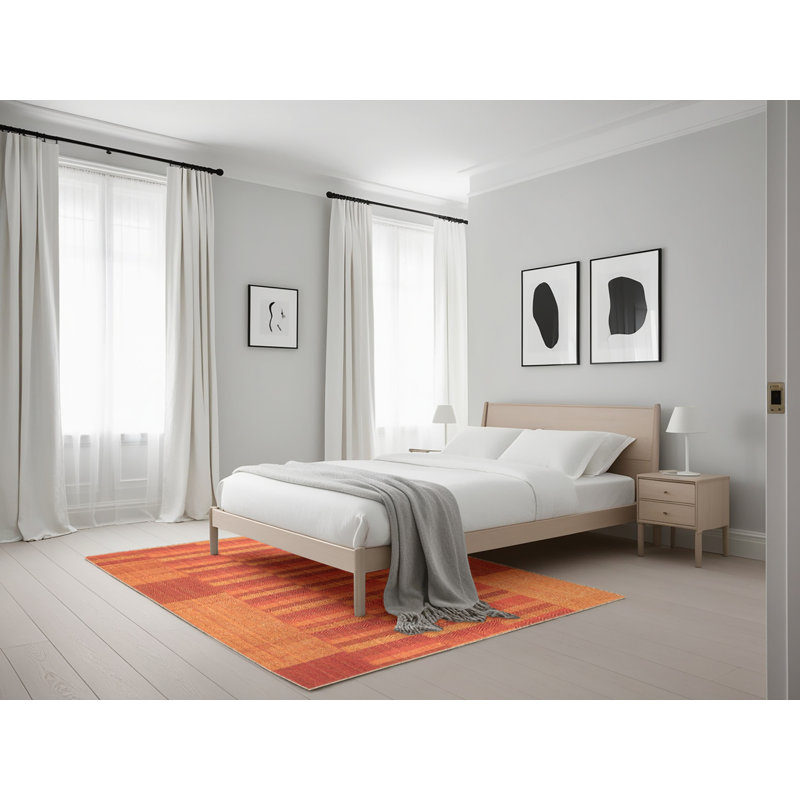 Bardon Abstract Indoor Rug, Rectangle 5' x 7'