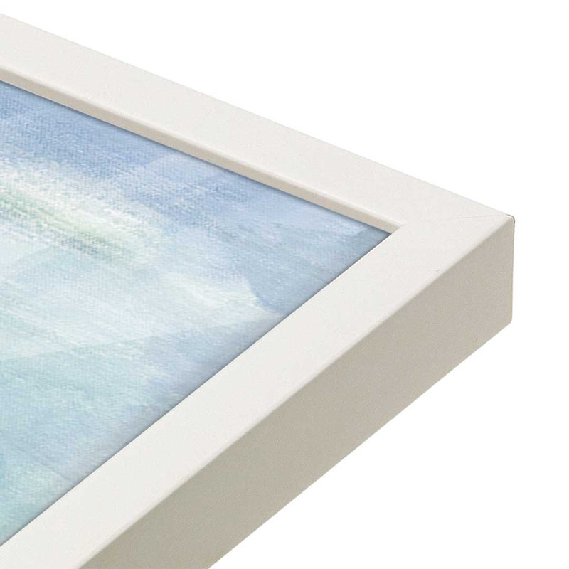 «Rain over the Lagoon» par Silvia Vassileva, reproduction d'art, H 32 po x l 48 po, Blanc