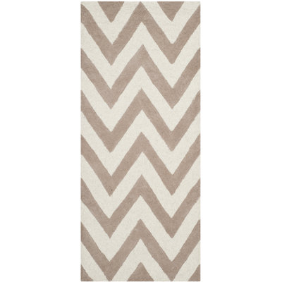 Sandiacre Chevron Wool Hand Woven Area Rug