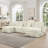 Classic U Shape 4 Seater Modular Sectional Sofa Couch-1628000718
