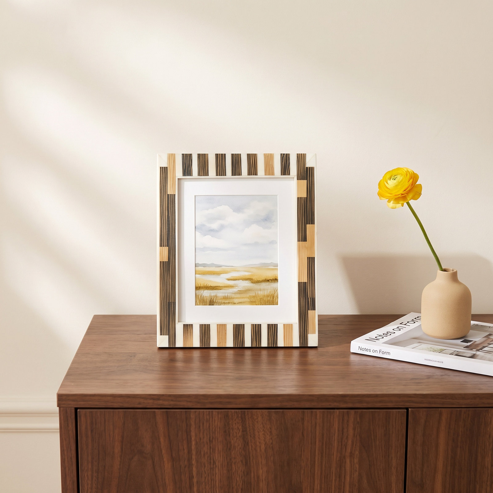 Henderson Yellow Horn Picture Frame, 8" x 10"