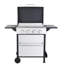 Barbecue d'extérieur au gaz propane 4, 49200Btu, SS, grilles de cuisson en émail métallique, table d'appoint pliable, support à panier suspendu