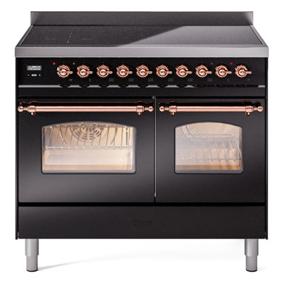 Cuisinière à induction 40 pouces avec 6 éléments à induction ILVE Nostalgie II Series (porte en verre)