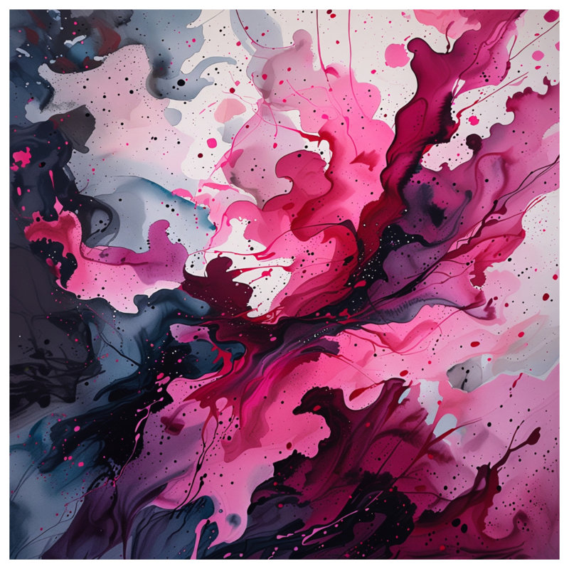Coussin Abstract Art, 20 po x 20 po