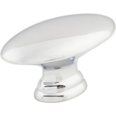 Flat Oval 3/4" Length Oval Knob