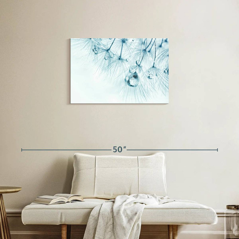 Harnek rosée sur graines de pissenlit, H 20 po x l 30 po