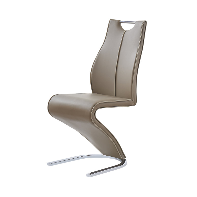 Allista Faux Leather Upholstered Metal Side Chair
