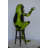 Comedic Green Frog Bronze Statue - Size: 25"L X 20"W X 30"H.